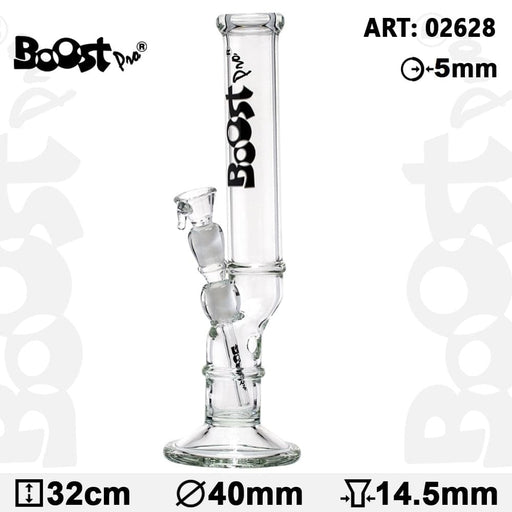 Boost | 12.5" Pro Bolt Glass Water Pipe Bong - Toker Supply