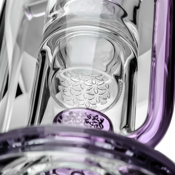 Calibear Pillar Flower Of Life Klein Bong - Toker Supply