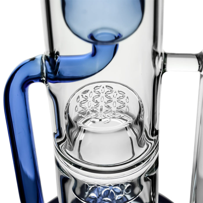 Calibear Pillar Flower Of Life Klein Bong - Toker Supply