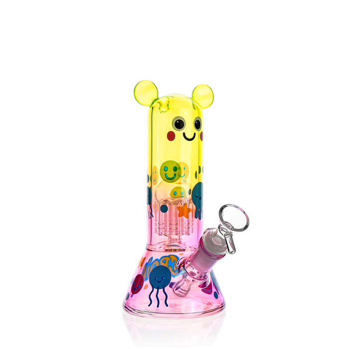 Cute Character Beaker Bong with Jellyfish Design | Croia Glass - Toker Supply