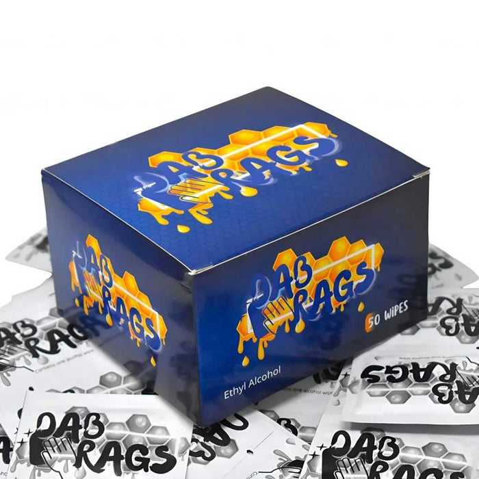 Dab Rags Ethyl Alcohol Wipes 50ct - Toker Supply