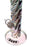 Daze Glass - 12 Inch Iridescent Rainbow Spiral Glass Water Pipe - Toker Supply