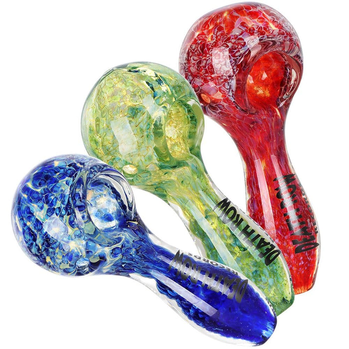 Death Row Records US Frit Glass Spoon Pipe | 4" - Toker Supply