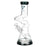 Diamond Glass Gold Zong Beaker Water Pipe - 11" / 14mm F / Colors Vary - Toker Supply
