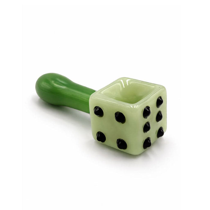 DICE DESIGN GLASS HAND PIPE - Toker Supply