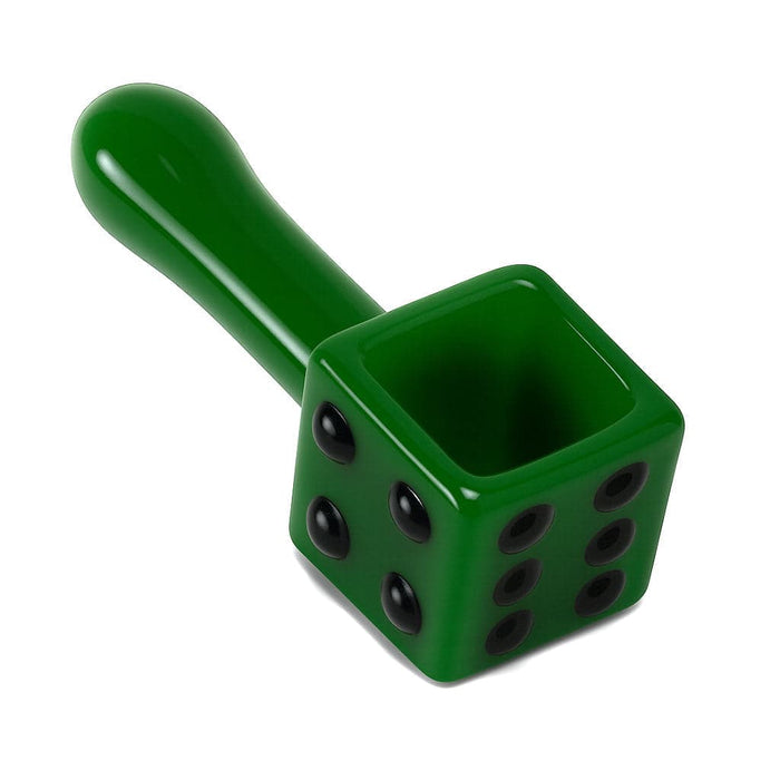 DICE DESIGN GLASS HAND PIPE - Toker Supply
