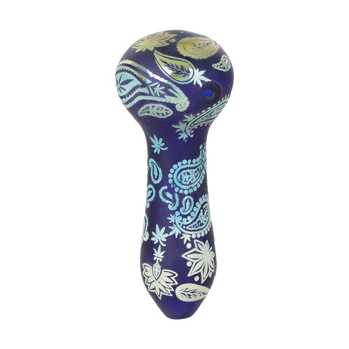 Dogg Lbs Engraved Hazely Glass Spoon Pipe - 4" / Colors Vary - Toker Supply
