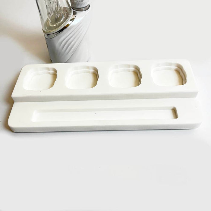 Durable Corian Dab Stand for Organizing Concentrate Jars and your Favorite Tools - Toker Supply
