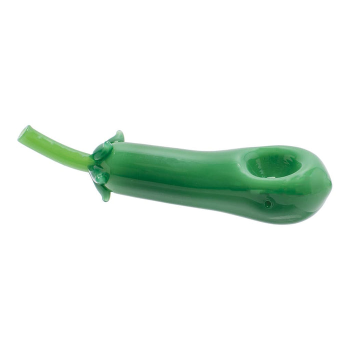 EGGPLANT GLASS HAND PIPE - Toker Supply
