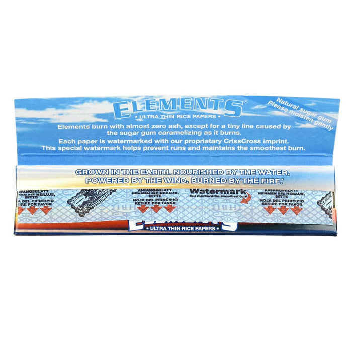 Elements Ultra Thin Rice Rolling Papers - Toker Supply
