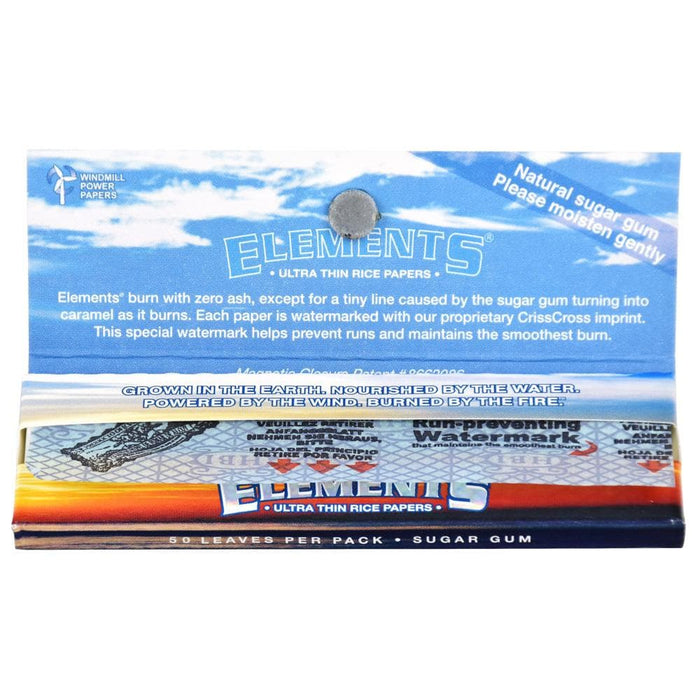 Elements Ultra Thin Rice Rolling Papers - Toker Supply