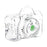 SeshGear Old School Camera Glass Hand Pipe - 3.75" / Clear - Toker Supply