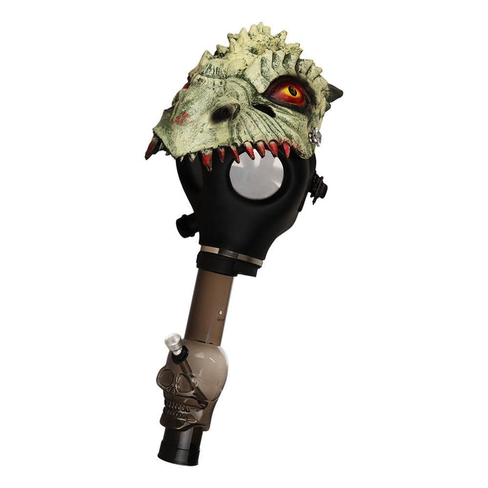 Gas Mask with Acrylic Water Pipe | 8" - Toker Supply