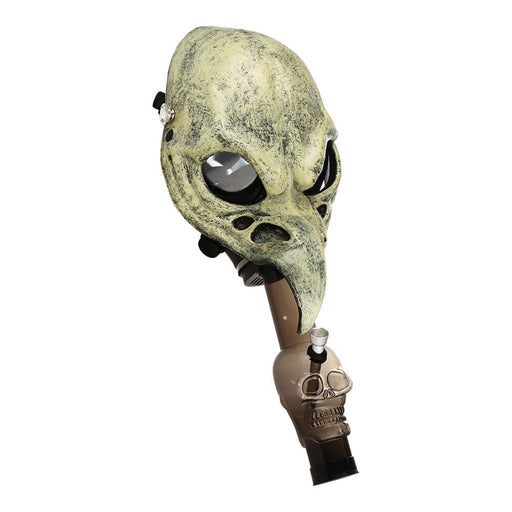 Gas Mask with Acrylic Water Pipe | 8" - Toker Supply