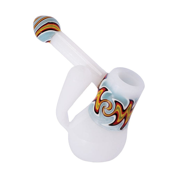 GLASS BUBBLER WITH WIG WAG - Toker Supply