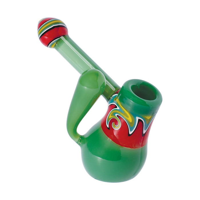 GLASS BUBBLER WITH WIG WAG - Toker Supply