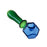 GLASS HAND PIPE WITH PENTAGONAL DESIGN - Toker Supply