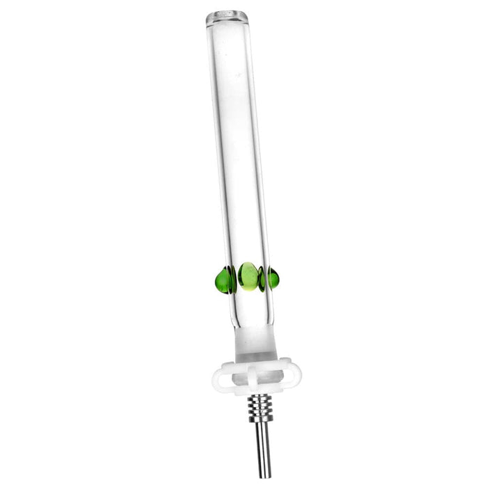 Glass Honey Straw w/ Titanium Tip - 6" - Toker Supply