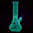 Glow In Dark Jack-O-Lantern Glass Bong - 9.25" / 14mm F - Toker Supply