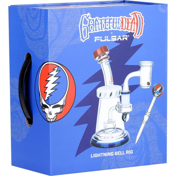 Grateful Dead x Pulsar Lightning Bell Dab Rig Set - 7.5" / 14mm F - Toker Supply