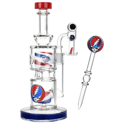 Grateful Dead x Pulsar Stealied Out Dab Rig Set - 9" / 14mm F - Toker Supply