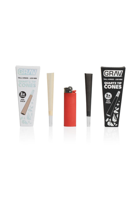 GRAV® Tall Kings Quartz Tip Cones - Toker Supply