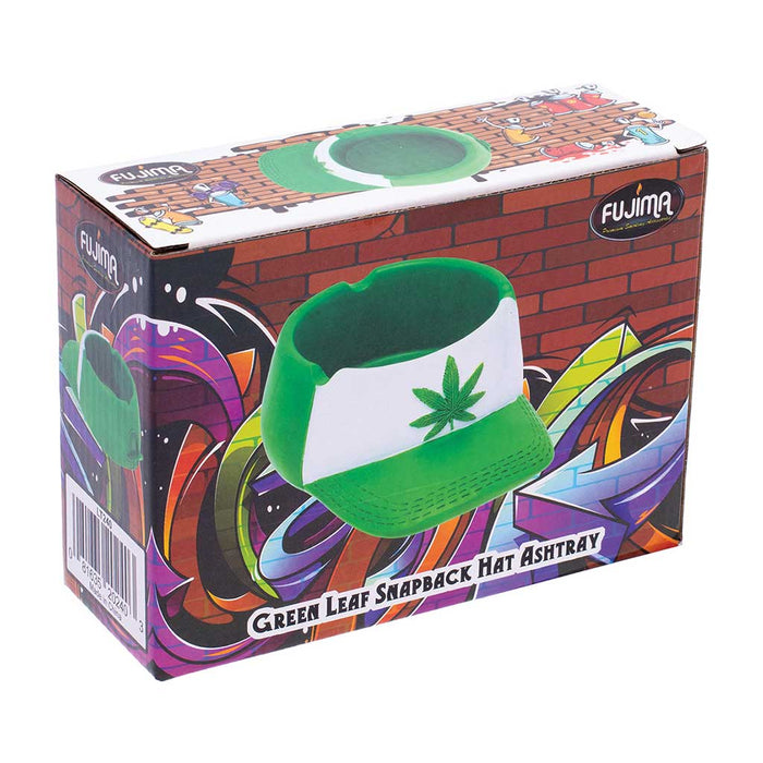 GREEN LEAF SNAPBACK HAT ASHTRAY - Toker Supply