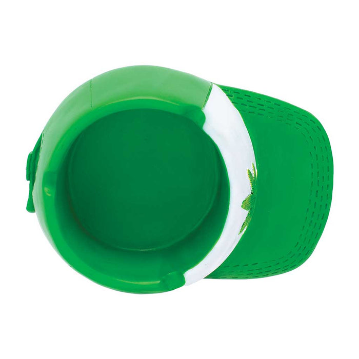 GREEN LEAF SNAPBACK HAT ASHTRAY - Toker Supply