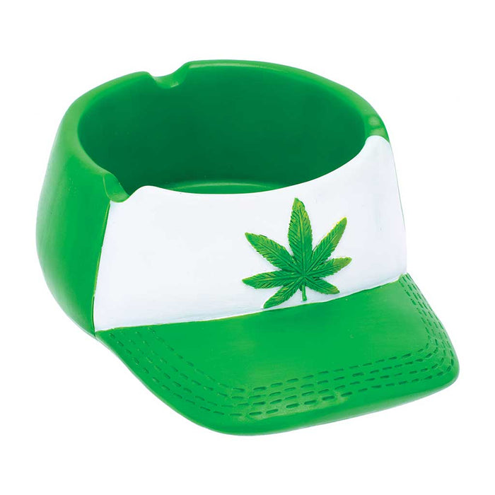 GREEN LEAF SNAPBACK HAT ASHTRAY - Toker Supply