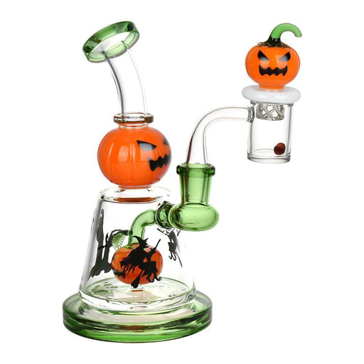Halloween Ball Glass Dab Rig Set - 6.75" / 14mm F - Toker Supply