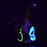 Haunted Gourd Enamel on glow in the dark Glass Dab Rig - 7" - Toker Supply