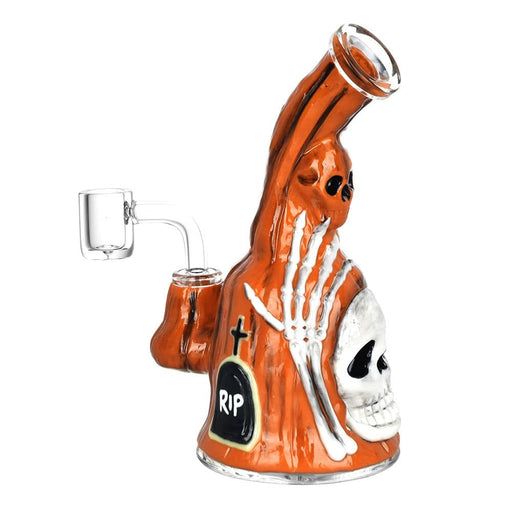Haunted Gourd Enamel on glow in the dark Glass Dab Rig - 7" - Toker Supply