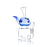 HEMPER - Blue Whale Bong 6.5" - Toker Supply