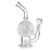 HEMPER -  Moon Inline Sand Blasted Bong - Toker Supply
