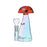 Hemper Trippy Shroom Glass Water Pipe - 5.75" / 14mm F - Toker Supply