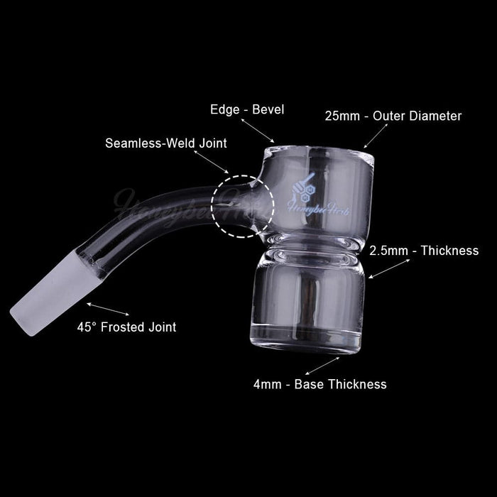 HONEY BEVEL SPLASH BUCKET QUARTZ BANGER - 45° DEGREE | BL - Toker Supply