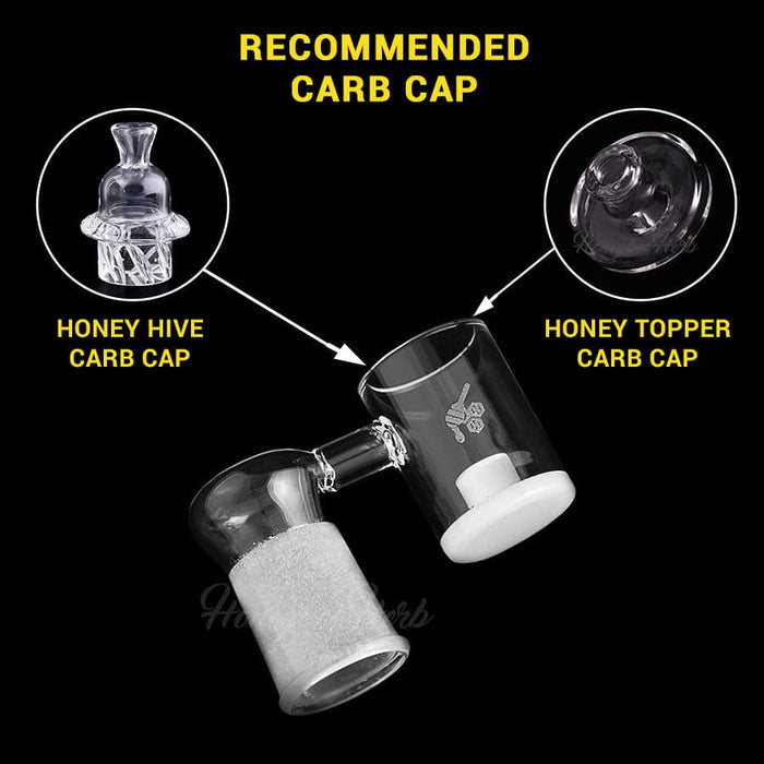 HONEY & MILK CORE REACTOR SIDECAR QUARTZ BANGER - 90° DEGREE | YL - Toker Supply