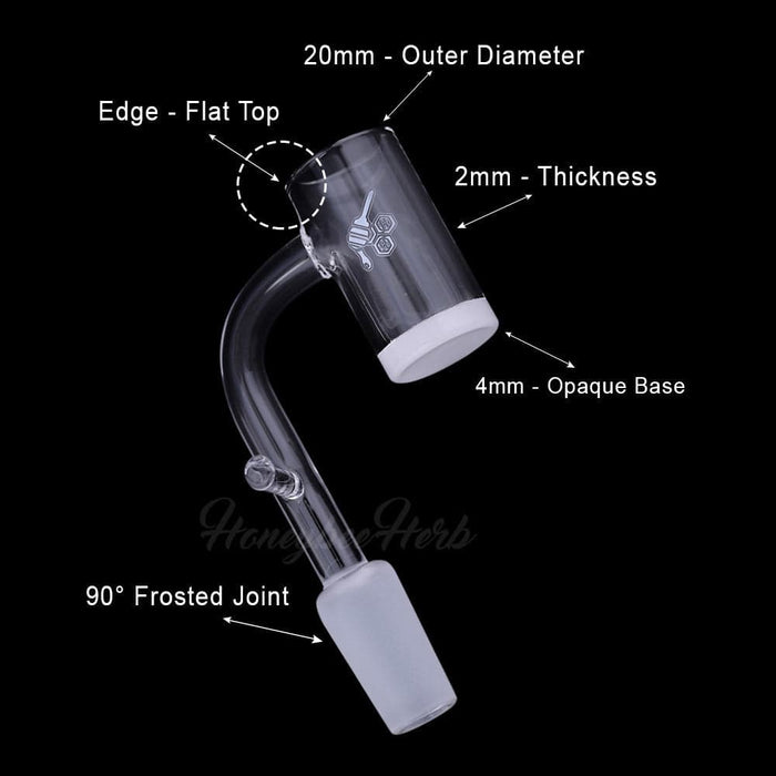 Honey & Milk Enail Quartz Banger - 90° Degree | YL - Toker Supply