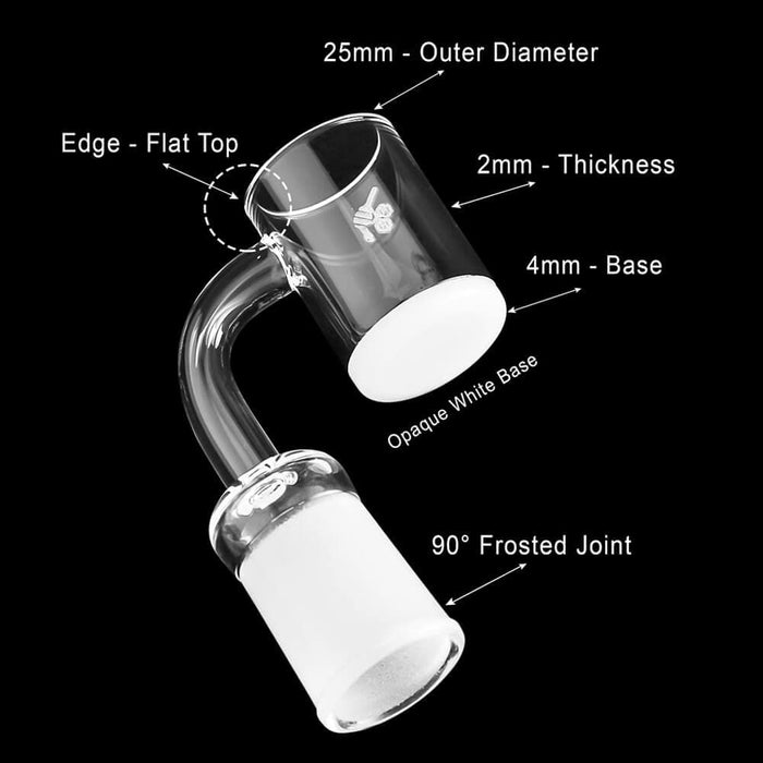 HONEY & MILK QUARTZ BANGER - 90° DEGREE | YL - Toker Supply