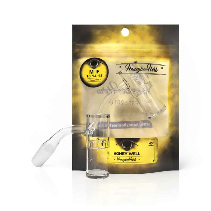 HONEY WELL QUARTZ BANGER - 45° DEGREE | YL - Toker Supply
