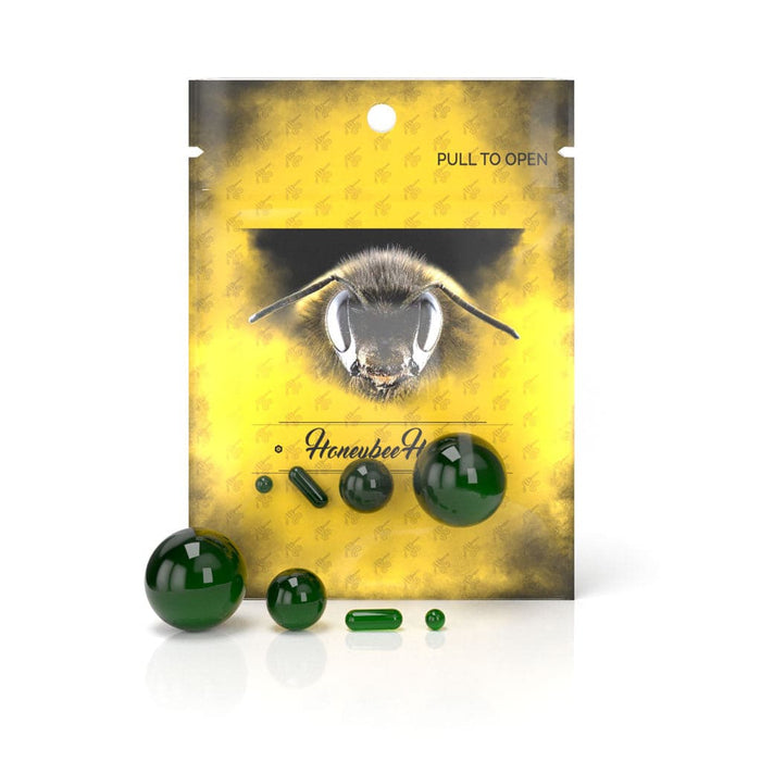 Honeybee Herb Dab Marble Set - 4 Piece - Toker Supply