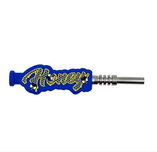 Honeycomb Nectar Sipper Silicone & Titanium Straw - Toker Supply