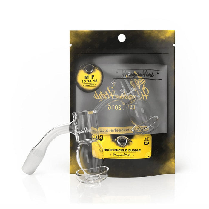 HONEYSUCKLE BUBBLE QUARTZ BANGER - 45° DEGREE | BL - Toker Supply