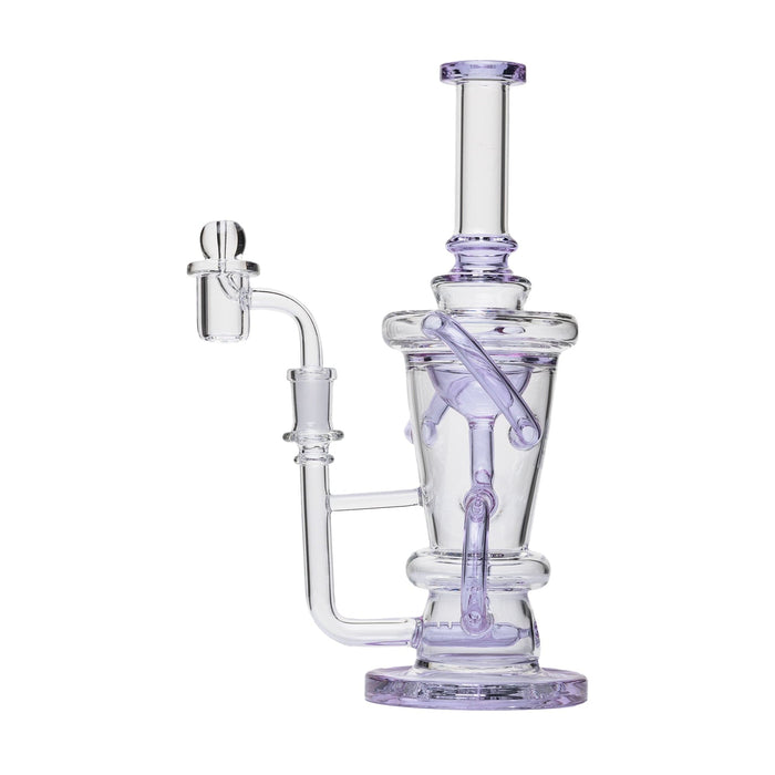 Human Grade 10.25" Straight Recycler Glass Water Pipe - Toker Supply