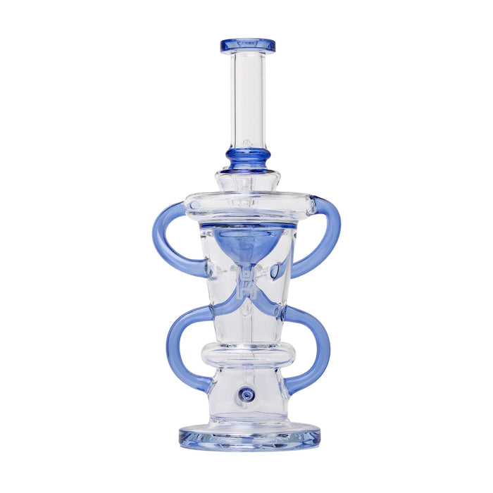 Human Grade 10.25" Straight Recycler Glass Water Pipe - Toker Supply