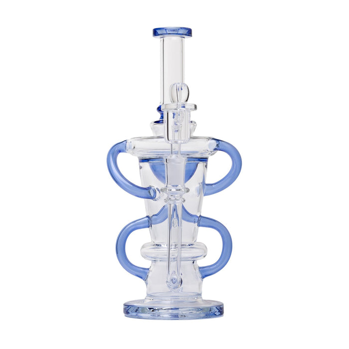 Human Grade 10.25" Straight Recycler Glass Water Pipe - Toker Supply