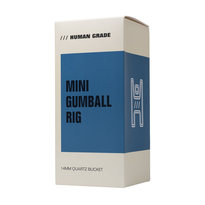 Human Grade 10" Mini Gumball Rig Glass Water Pipe - Toker Supply