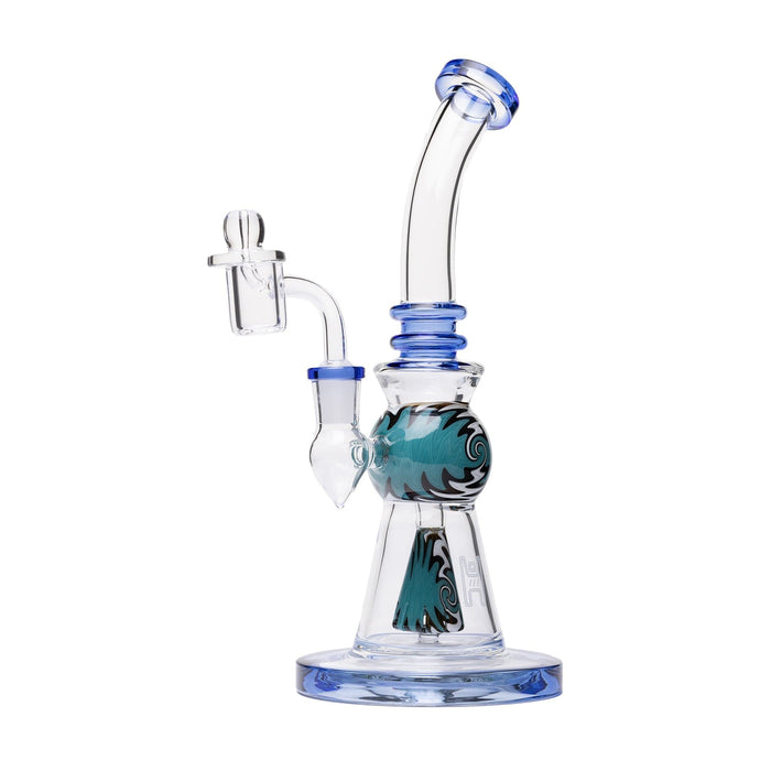 Human Grade 10" Mini Gumball Rig Glass Water Pipe - Toker Supply