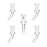 Human Grade Glass Adapters (5) - Toker Supply