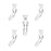 Human Grade Glass Adapters (5) - Toker Supply